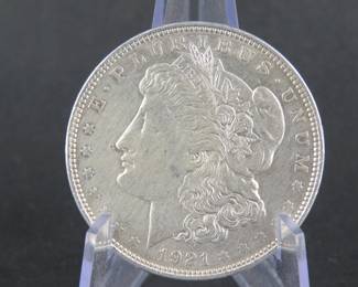 Lot 66. 1921 P Morgan Silver Dollar