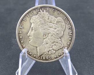 Lot 137. 1890 P Morgan silver dollar