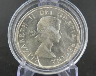 Lot 33. Canadian 80% Silver Dollar, 18.6 grams of Silver