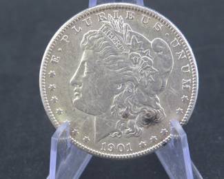 Lot 132. 1901 O Morgan silver dollar