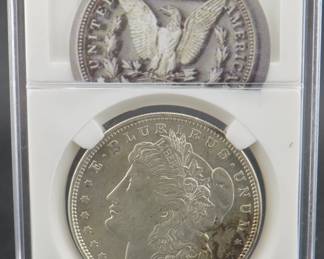Lot 184. 1921 D Morgan silver dollar