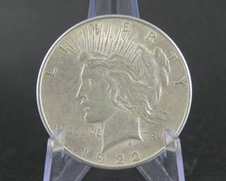 Lot 111. 1922 P Peace Silver Dollar