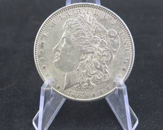 Lot 150. 1889 P Morgan silver dollar