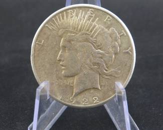Lot 168. 1922 S Peace silver dollar