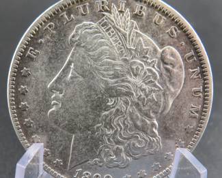 Lot 388. 1890 P Morgan silver dollar