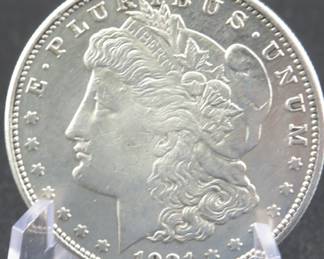 Lot 384. 1921 O Morgan silver dollar
