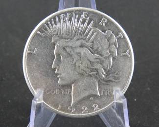 Lot 27. 1922 S Peace Silver Dollar