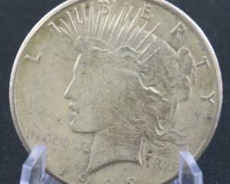Lot 218. 1923 S Peace dollar