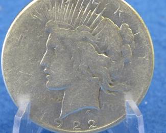 Lot 274. 1922 S Peace dollar