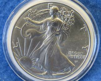 Lot 222. 2022 American Silver Eagle. One ounce of fine silver.