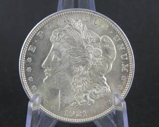 Lot 62. 1921 P Morgan Silver Dollar