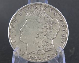 Lot 60. 1921 P Morgan Silver Dollar