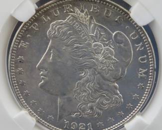 Lot 366. 1921 D Morgan Silver Dollar