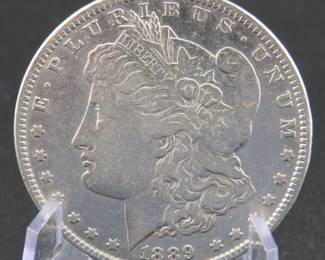Lot 381. 1889 P Morgan silver dollar