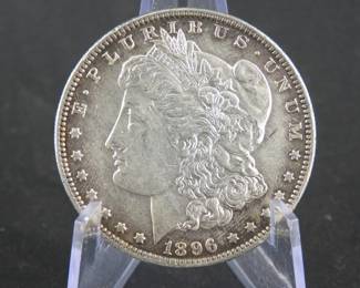 Lot 17. 1896 P Morgan Silver Dollar