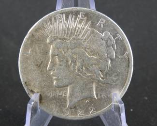 Lot 21. 1922 S Peace Silver Dollar