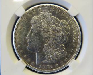 Lot 268. 1921 S Morgan silver dollar