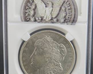 Lot 186. 1921 D Morgan silver dollar