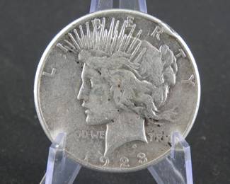 Lot 19. 1923 S Peace Silver Dollar