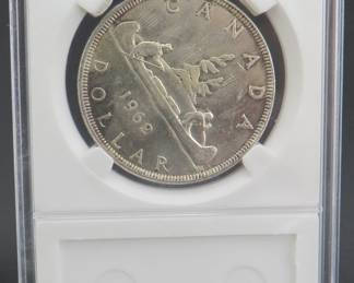 Lot 175. 1962 Canadian 80% silver dollar