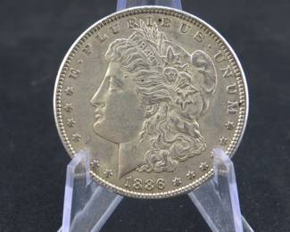 Lot 153. 1886 P Morgan silver dollar