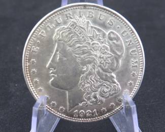 Lot 135. 1921 P Morgan silver dollar
