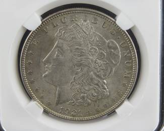 Lot 11. 1921 P Morgan Silver Dollar