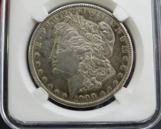 Lot 209. 1900 P Morgan silver dollar