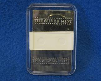 Lot 224. Two 20-gram .999 silver bars from the Silver Mint Nations series. 40 grams total.