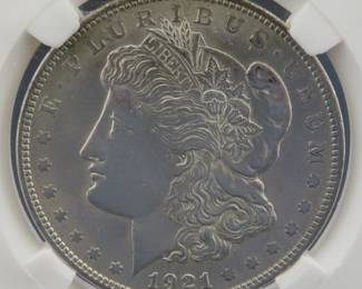 Lot 365. 1921 P Morgan Silver Dollar