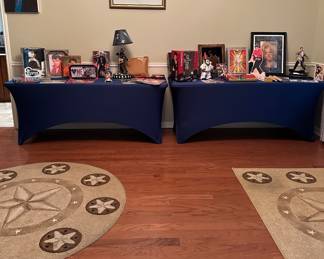 If you love Elvis, then you will love this sale! Collectibles, prints, magazines and even a phone!