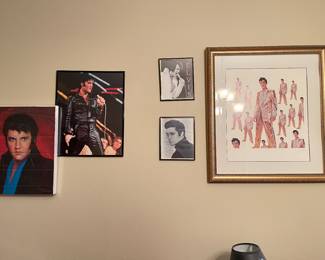 If you love Elvis, then you will love this sale! Collectibles, prints, magazines and even a phone!