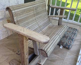 Lovely outdoor porch swing!