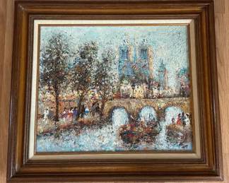 Bisset Oil Painting, Framed