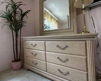 Six Drawer Dresser With Mirror