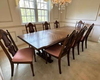 Large Dining Table and Chairs