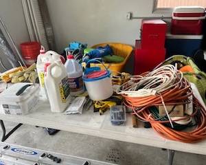 Extension cords, misc tools
