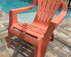 Plastic Adirondack chair