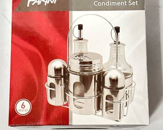 Parini 6-Piece Stainless Steel Condiment Set