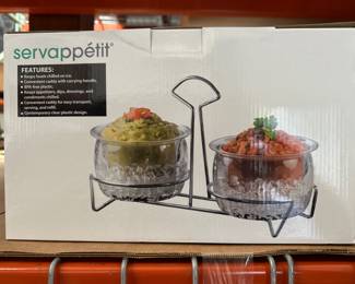 Servappetit Chilled on Ice Bowl Set with Metal Caddy