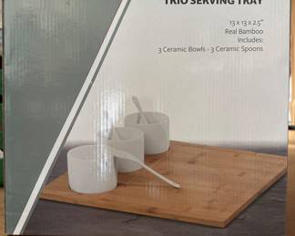 Benevolence Bamboo Trio Serving Tray Set