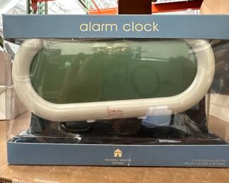 Michael Graves Design Pearlized White Alarm Clock