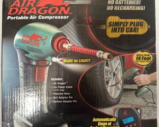Air Dragon Portable Air Compressor with Built-In Light