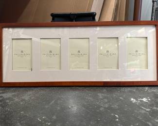 Pottery Barn Wood Gallery Frame with Mahogany Finish
