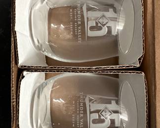 Set of Two Thunder Valley 15th Anniversary Stemless Glasses