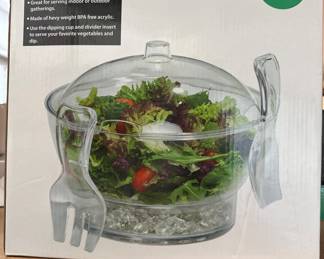 Servappetit 6-Piece Clear Salad Serving Set