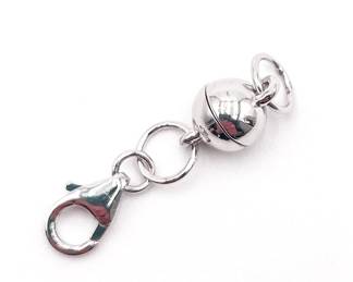 Silver-Tone Magnetic Jewelry Clasp
