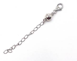 BBI 925 Sterling Silver Magnetic Clasp Bracelet Extender