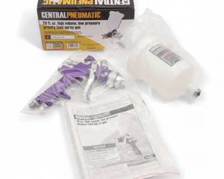 Central Pneumatic 20oz HVLP Gravity Feed Spray Gun #62300