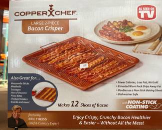 Copper Chef Large 2-Piece Bacon Crisper Oven Air Fryer Set
